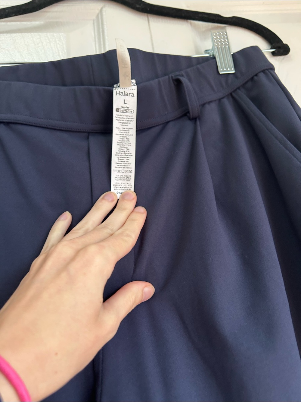 HALARA Breezeful Navy Wide-Leg High-Rise Pants - Picture 5 of 8